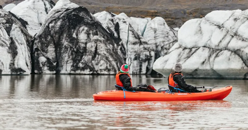 Kayaking on the Glacier Lagoon